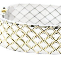 CHANEL Matelasse 18K Gold Steel Quartz Ladies Watch H0475 Polished — Very Good