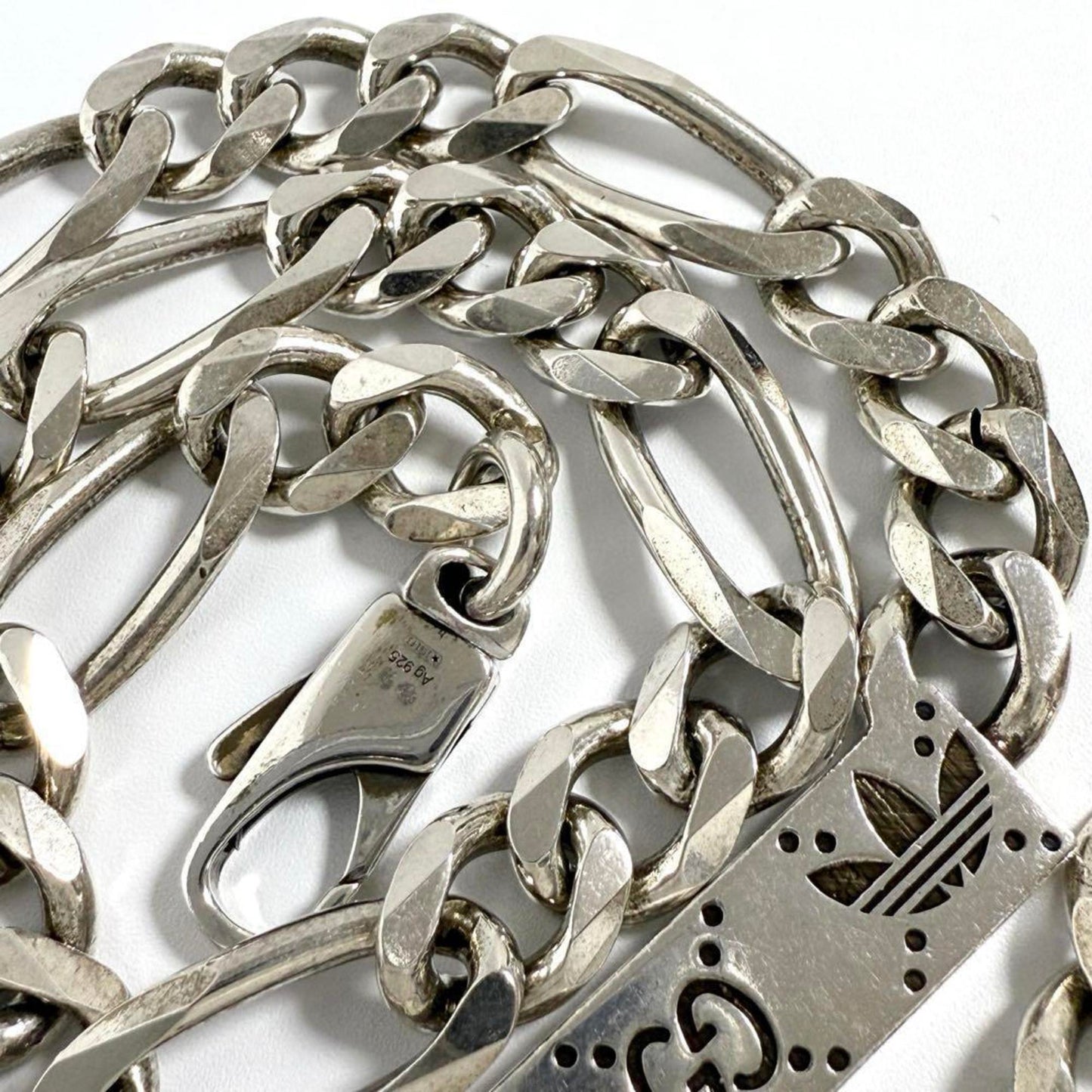 Gucci/Adidas Men's Gourmet Pendant Necklace in Silver