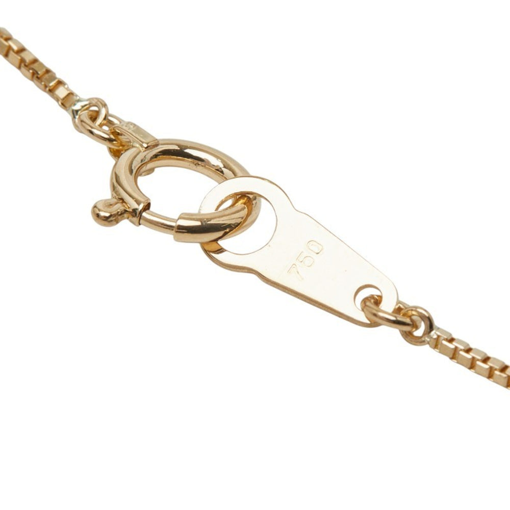 Celine 18K Yellow Gold Pendant Necklace with 0.05ct Diamond and 0.02ct Ruby for Women — Like New