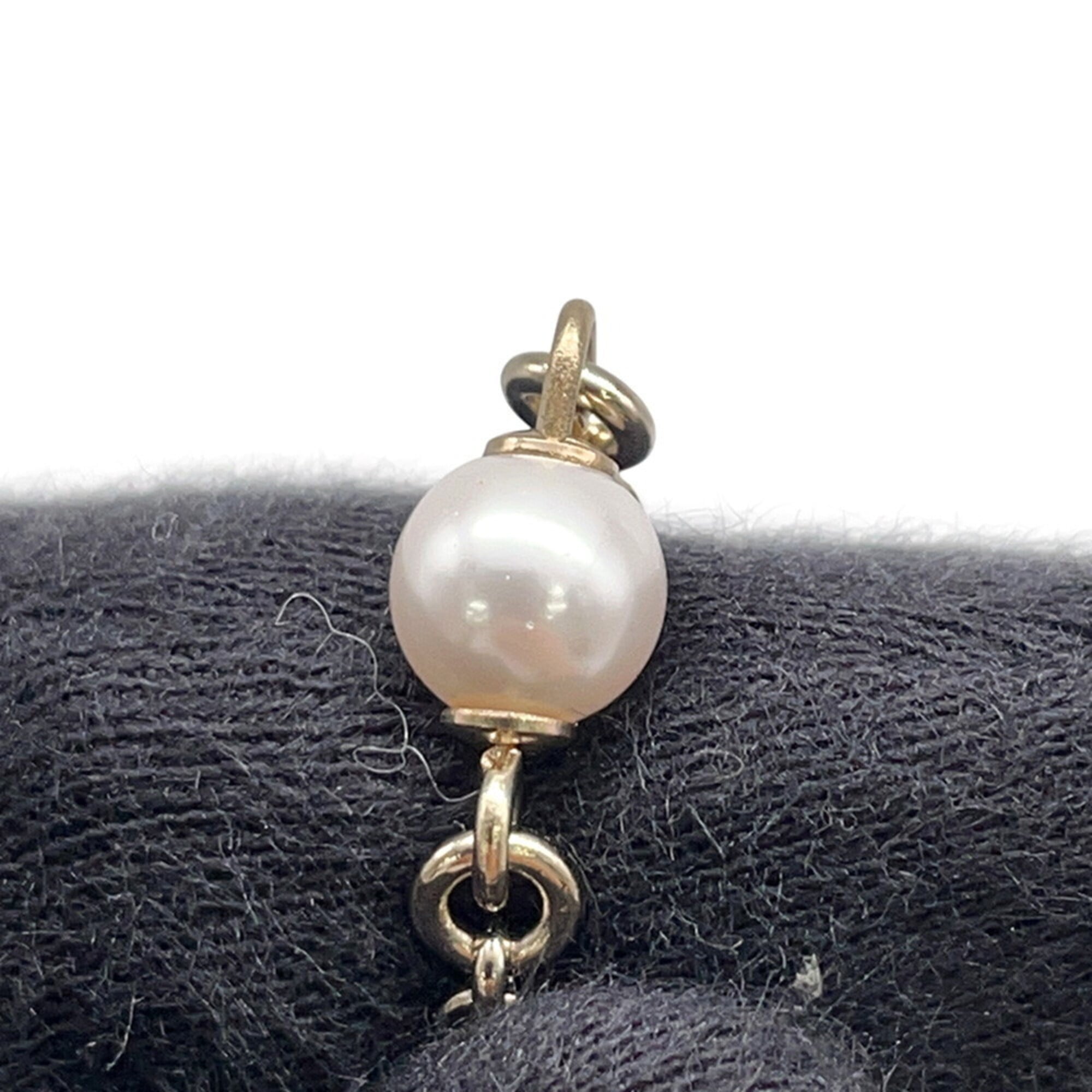 Chanel necklace, Coco Mark, faux pearl, CHANEL long Chanel, NECKLACE — Like New
