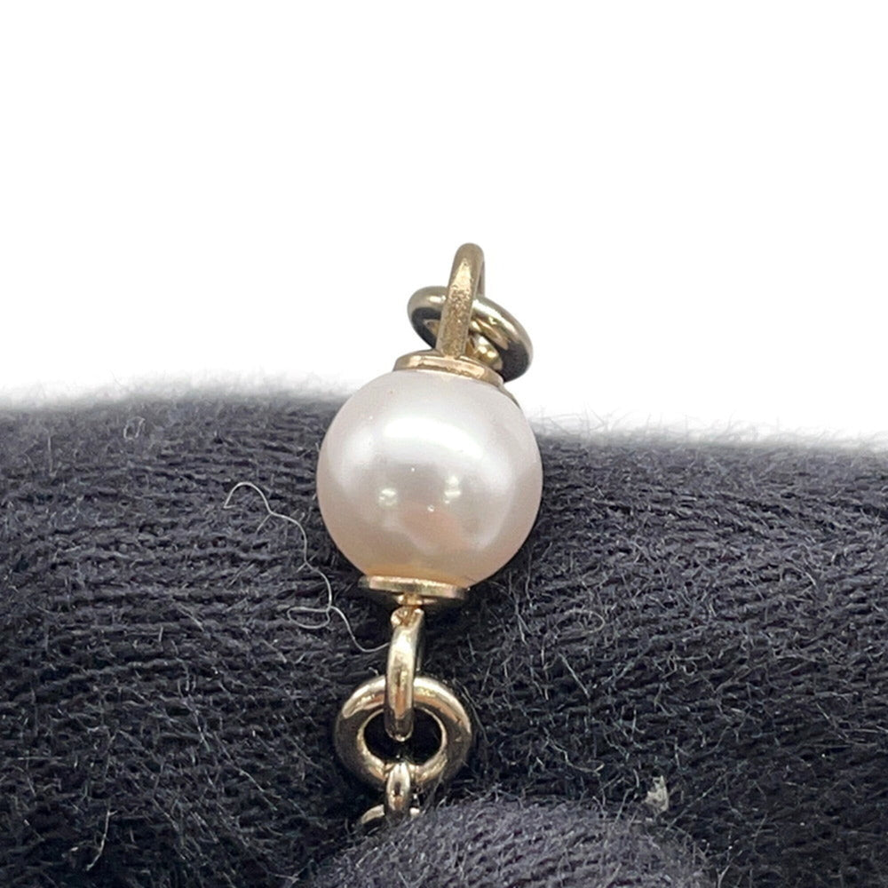 Chanel necklace, Coco Mark, faux pearl, CHANEL long Chanel, NECKLACE — Like New