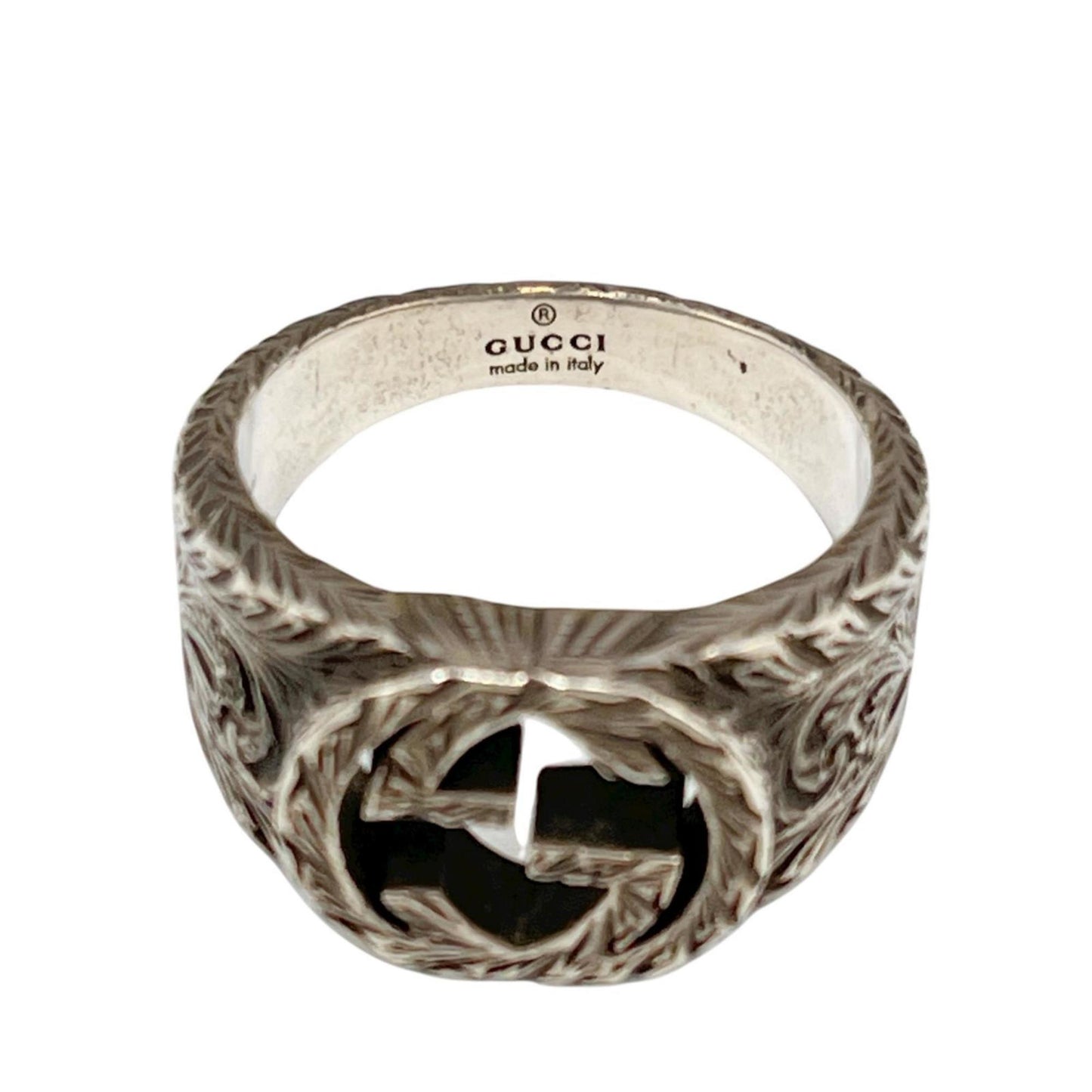Gucci Interlocking G Ring in Sterling Silver (925) for Men
