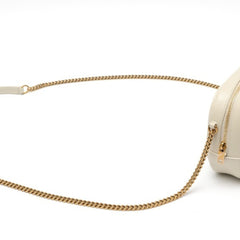 Saint Laurent Lou Chain Shoulder Bag 748849 Quilted Leather Ivory S-160082 — Like New