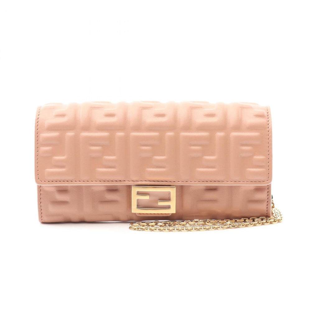 Fendi FF Logo Shoulder Bag Handbag Leather Women's Pink 8M0498AAJDF1SK3 — New - Store Return