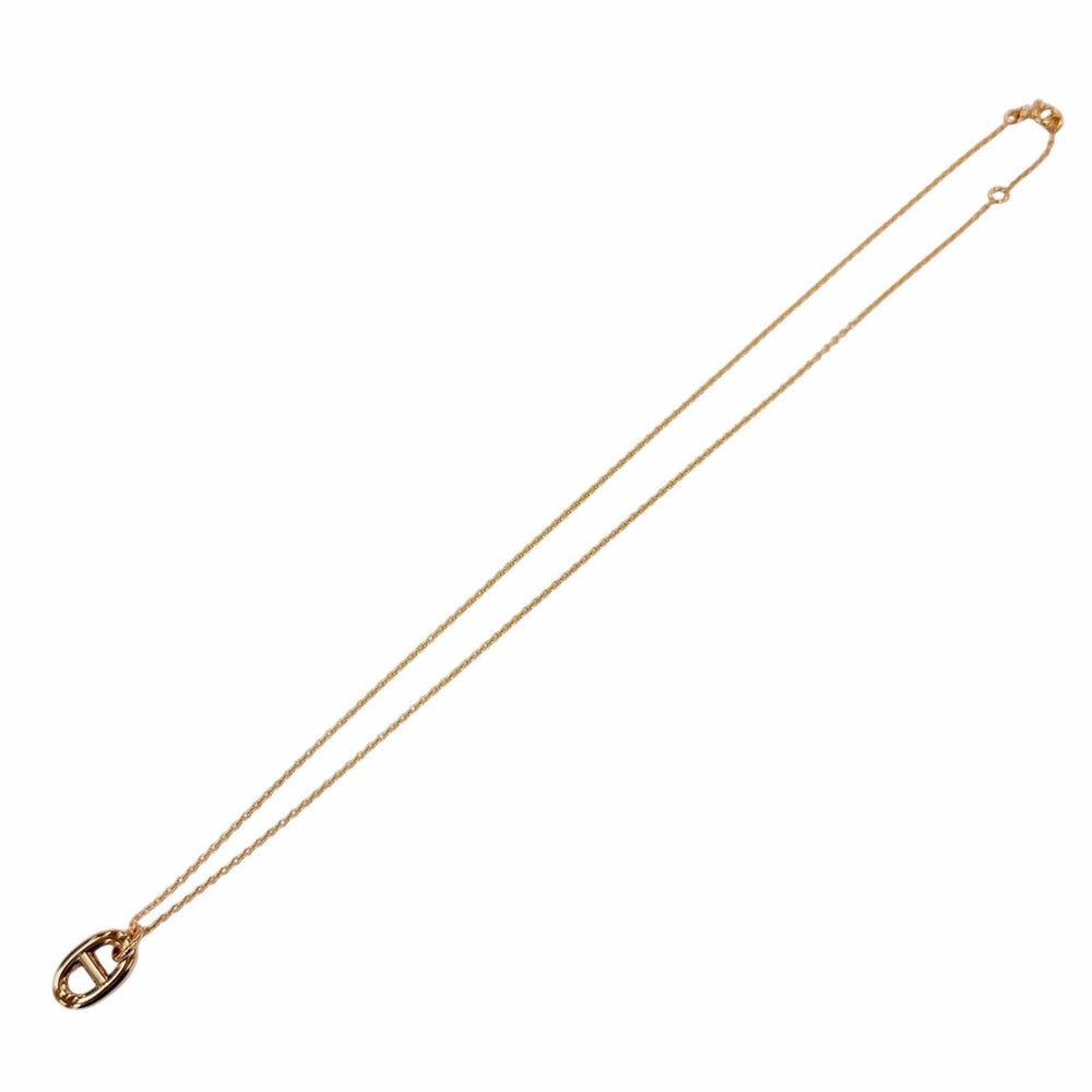 HERMES Farandole PM Chaine d'Ancre 750 (PG) Necklace, Pink Gold, Made in France, Weight 5.17g, Women's, Comes with Box. (25A344374) — Like New