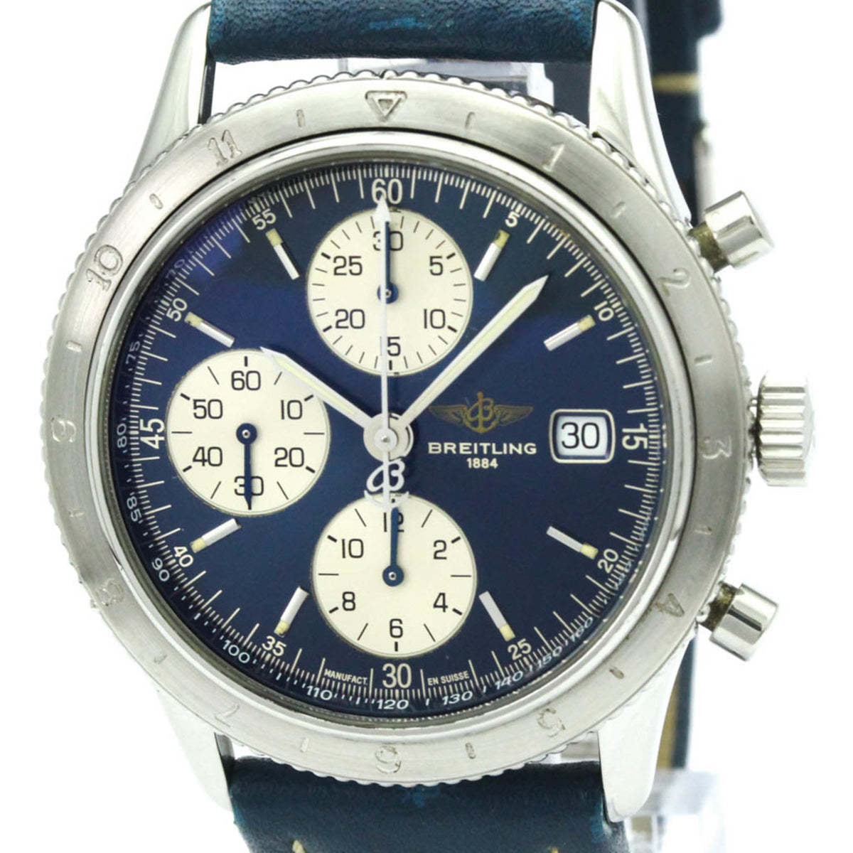 BREITLING Navitimer Aviastar Steel Automatic Mens Watch A13023 Polished — Very Good