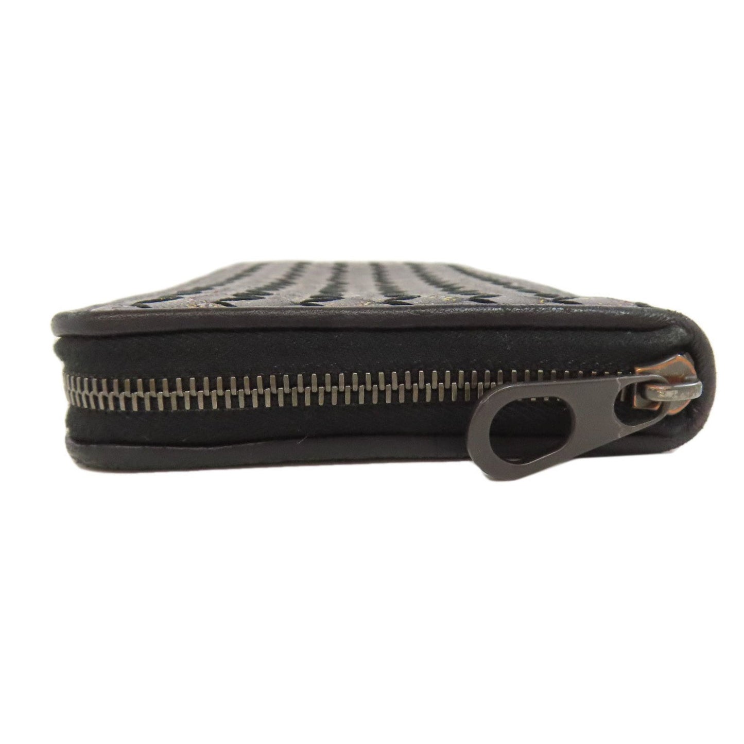 Bottega Veneta Intrecciato Round Zip Long Wallet Calfskin Women's