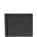 Gucci Jumbo GG Bifold Wallet with Money Clip 739477 Black Leather Women's GUCCI