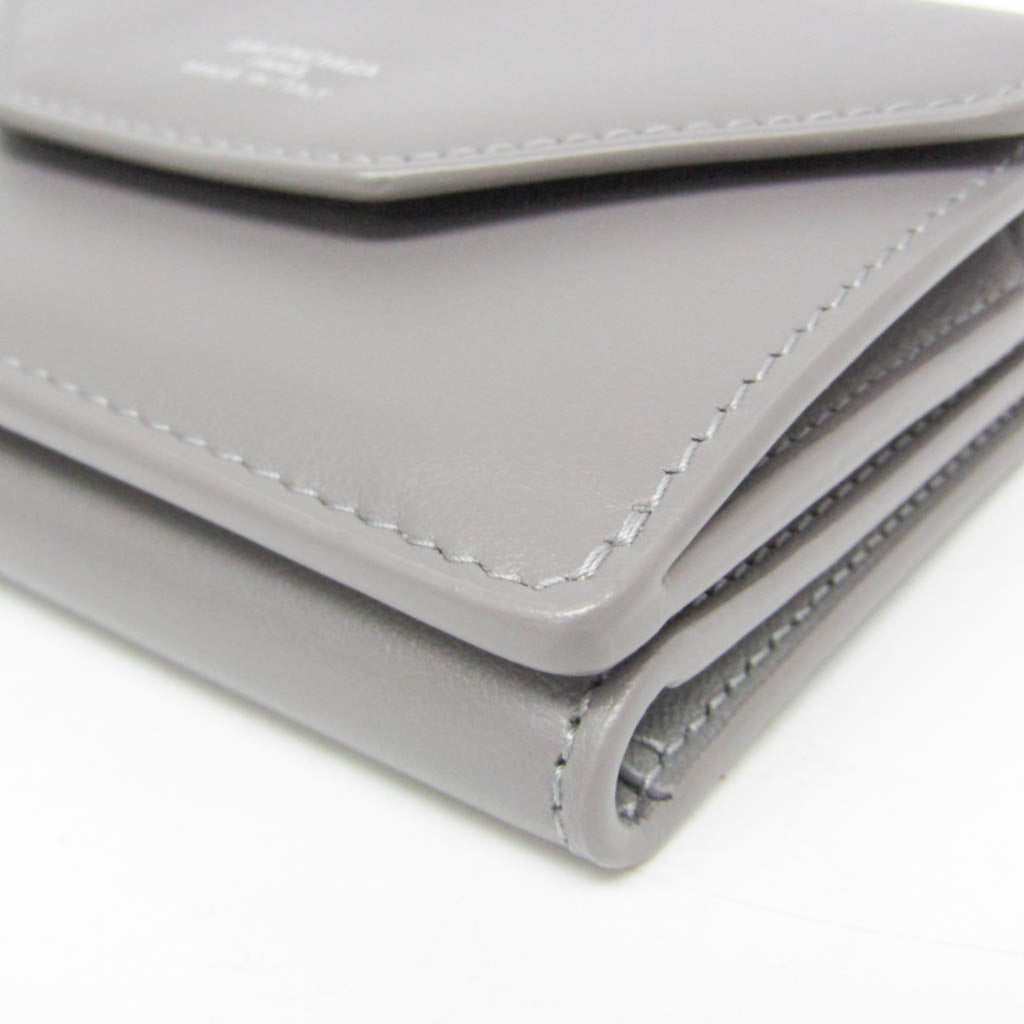 Balenciaga Envelope 736730 Women's Leather Wallet (tri-fold) Gray