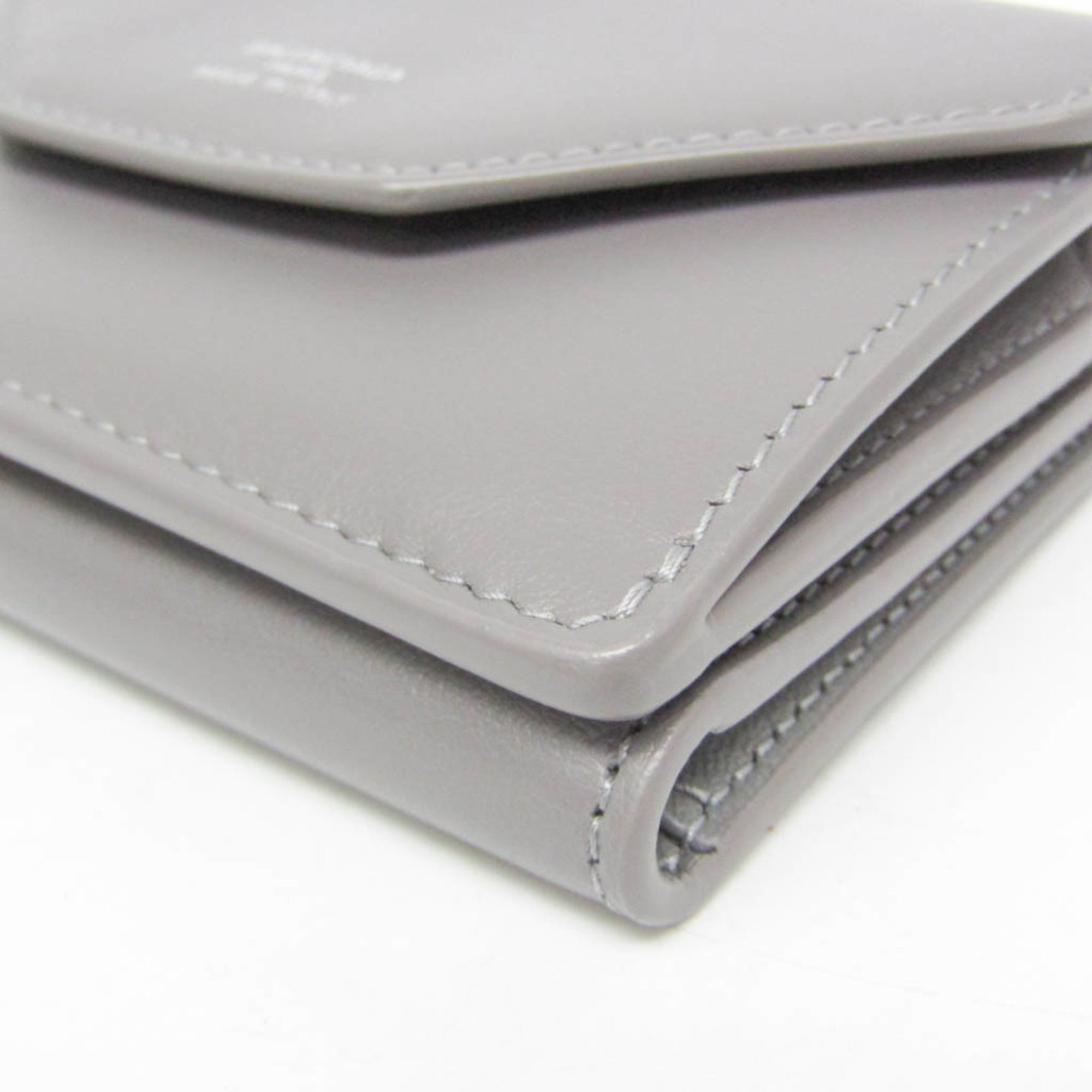 Balenciaga Envelope 736730 Women's Leather Wallet (tri-fold) Gray