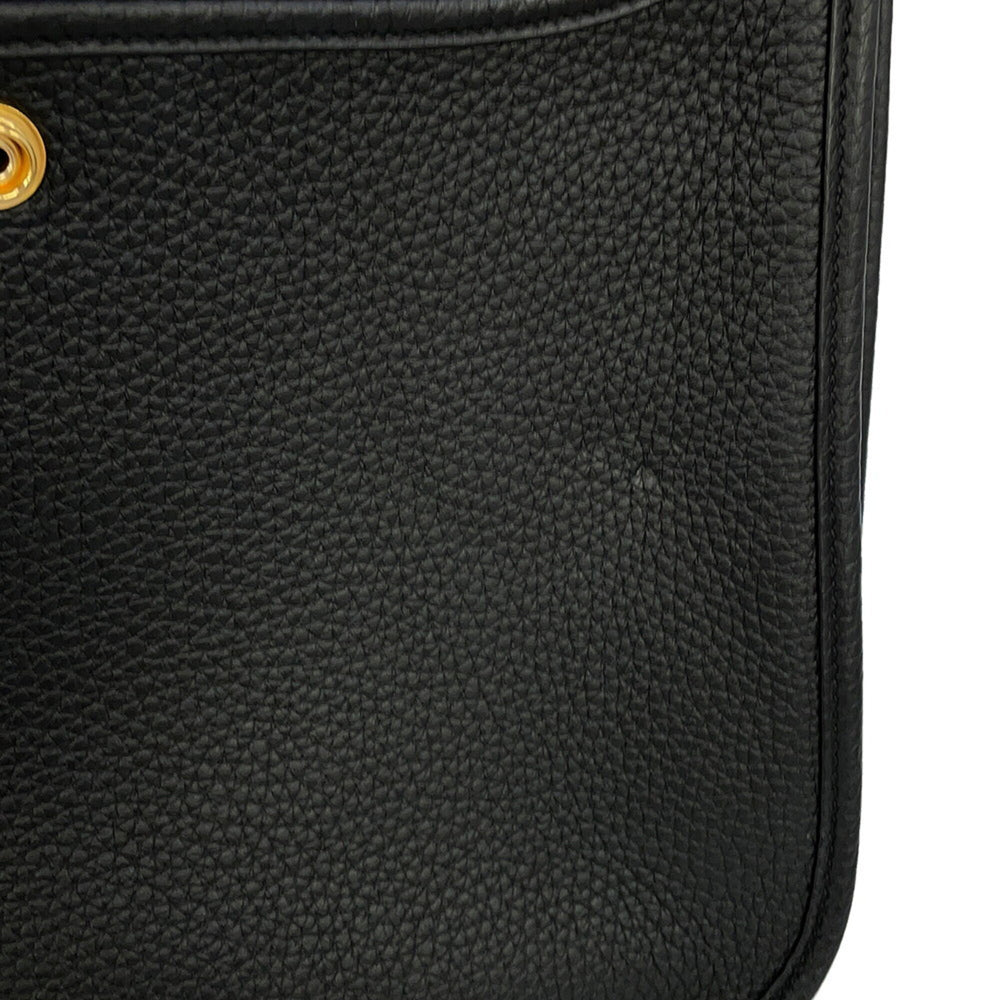 Hermes Evelyne 3 PM Shoulder Bag, Black, Taurillon Clemence Leather, W Stamp, HERMES, Evelyne, Handbag, Women's, HERMES — Like New