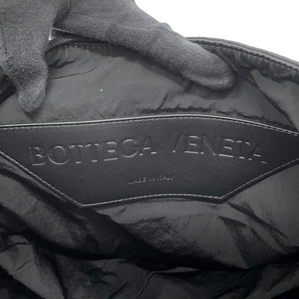Bottega Veneta Shoulder Bag Intrecciato Crossboard Hobo Nylon 776221 BOTTEGA VENETA Black Handbag — Like New