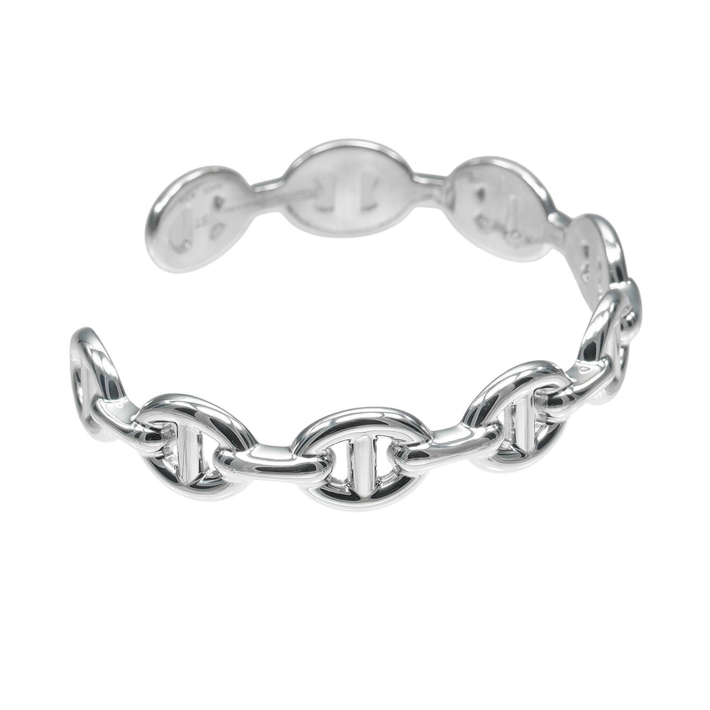 Hermes Chaine d'Ancre Anchene ST Bracelet, Sterling Silver 925, Made in Italy, 21AB299510, Approx. 18.1g, Unisex — Like New