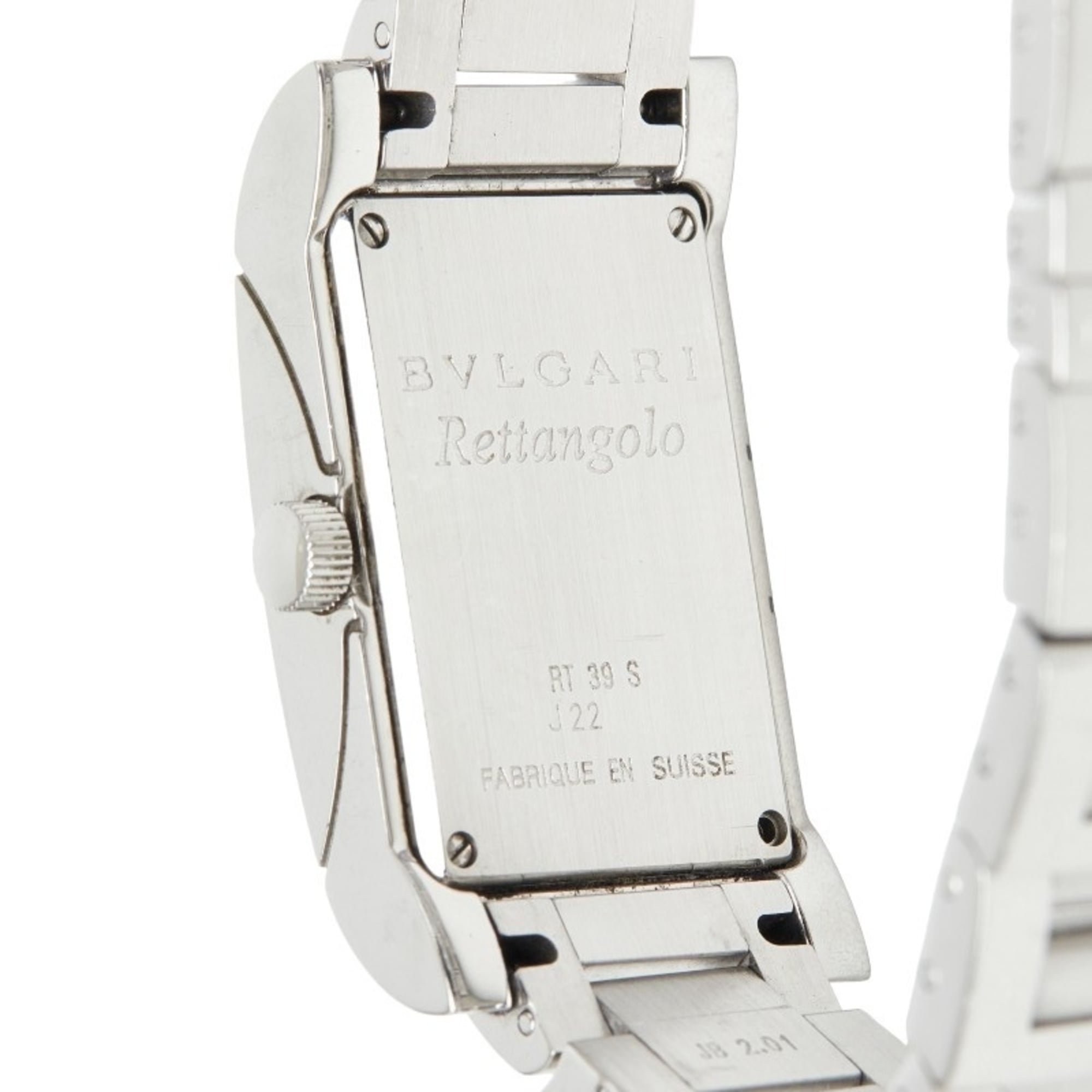 Bulgari Rettangolo Watch RT39S Quartz White Dial Stainless Steel Women's BVLGARI — Good