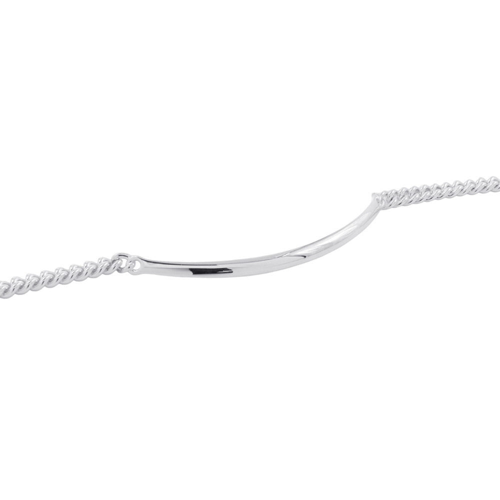 Hermes Boucles Sellier Inflexible Necklace, SV925 Silver, Size PM 42 — Like New