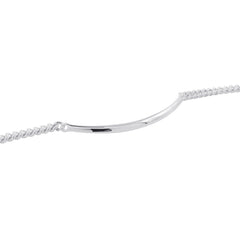Hermes Boucles Sellier Inflexible Necklace, SV925 Silver, Size PM 42 — Like New