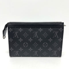 LOUIS VUITTON M81124 Gaston Wearable Wallet Bag Handbag Shoulder Monogram Eclipse Canvas Men's Black — New - Store Return