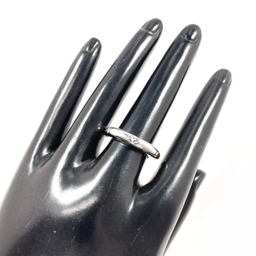 CHANEL logo vintage ring, sterling silver (925), size 12.5cm, women's — Like New