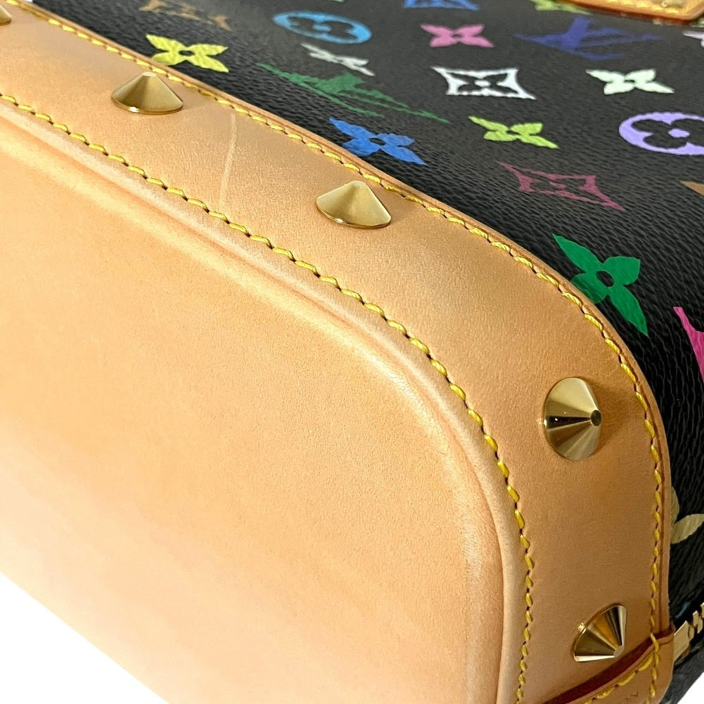 LOUIS VUITTON Alma Monogram Multi Handbag M40444 Black Multicolor Women's — Like New