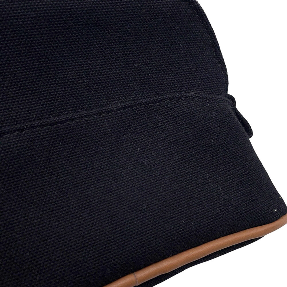 Hermes handbag pouch Bolide mini black cotton HERMES — Like New