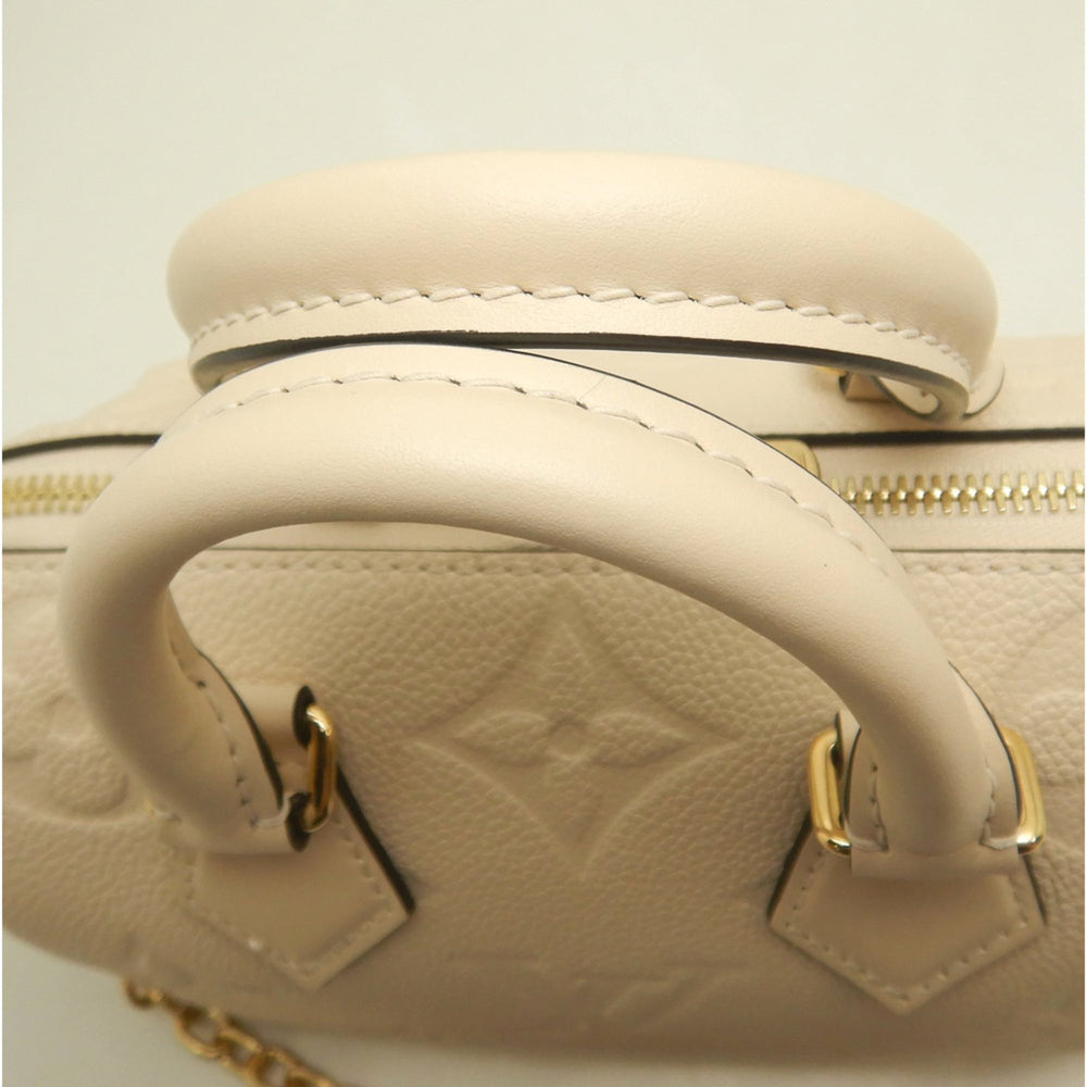 LOUIS VUITTON Monogram Empreinte Speedy Bandoulière 20 M58954 Handbag, Cream, Women's 254135 — Like New