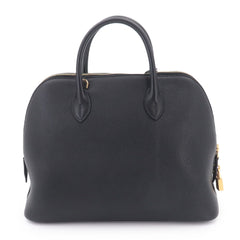 Hermes Bolide 1923 30 2-way Hand/Shoulder Handbag, Taurillon Novillo Leather, Black, C Stamp, Gold Hardware — New - Store Return