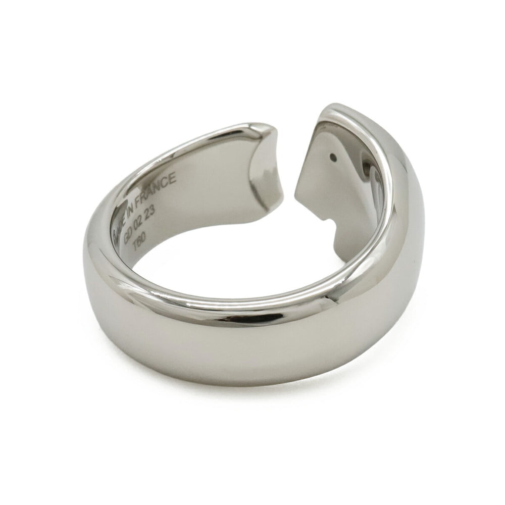 HERMES Hermes Clou de Selle Carousel Ring Metal Ivory #60 Japanese size approx. 1 — Like New