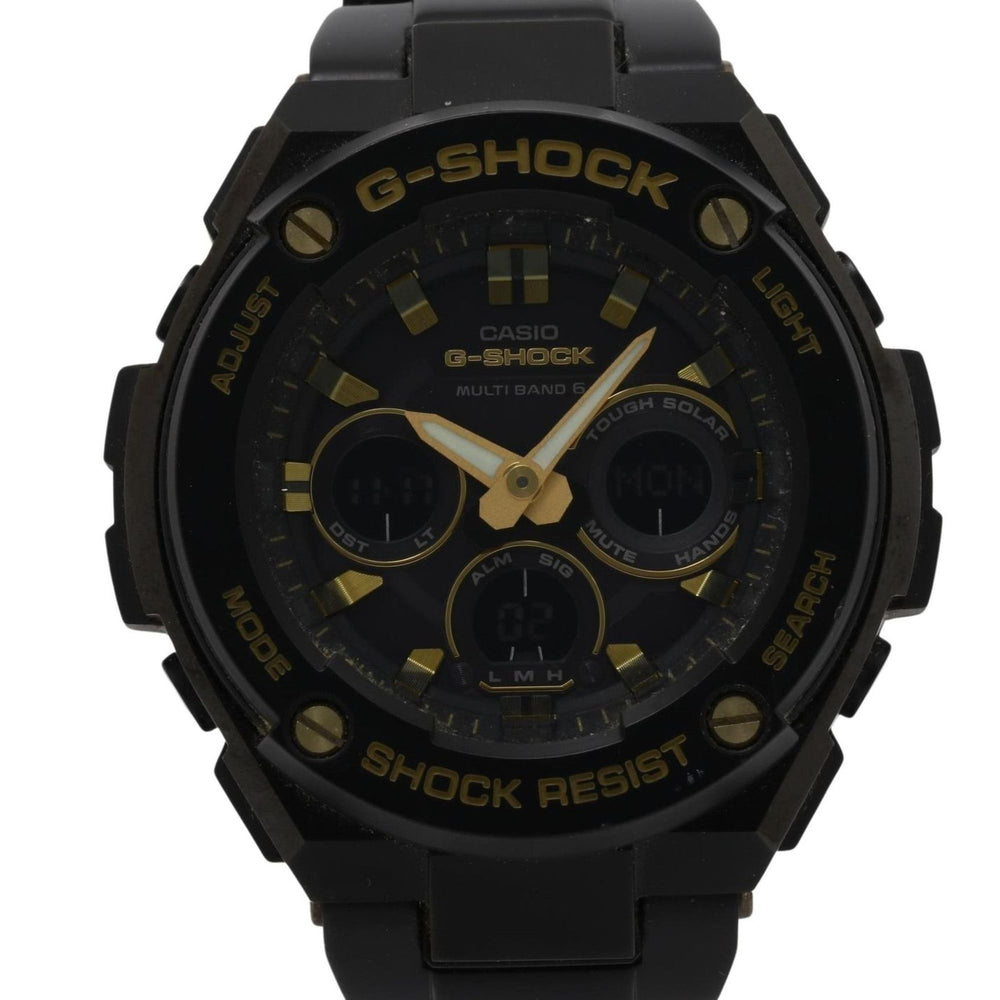 CASIO GSHOCK GSTEEL GSTW300BD1AJF Men's Watch, Black, Stainless Steel — Good