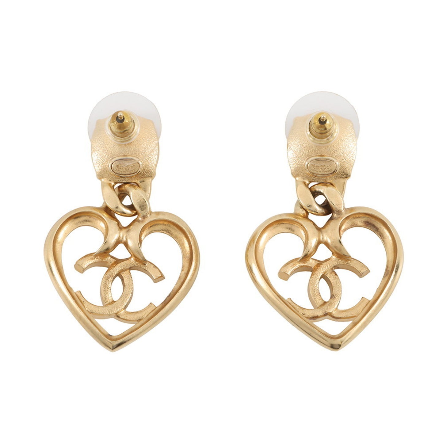 Chanel Coco Mark Rhinestone Metal Earrings C23C ABA100 CHANEL