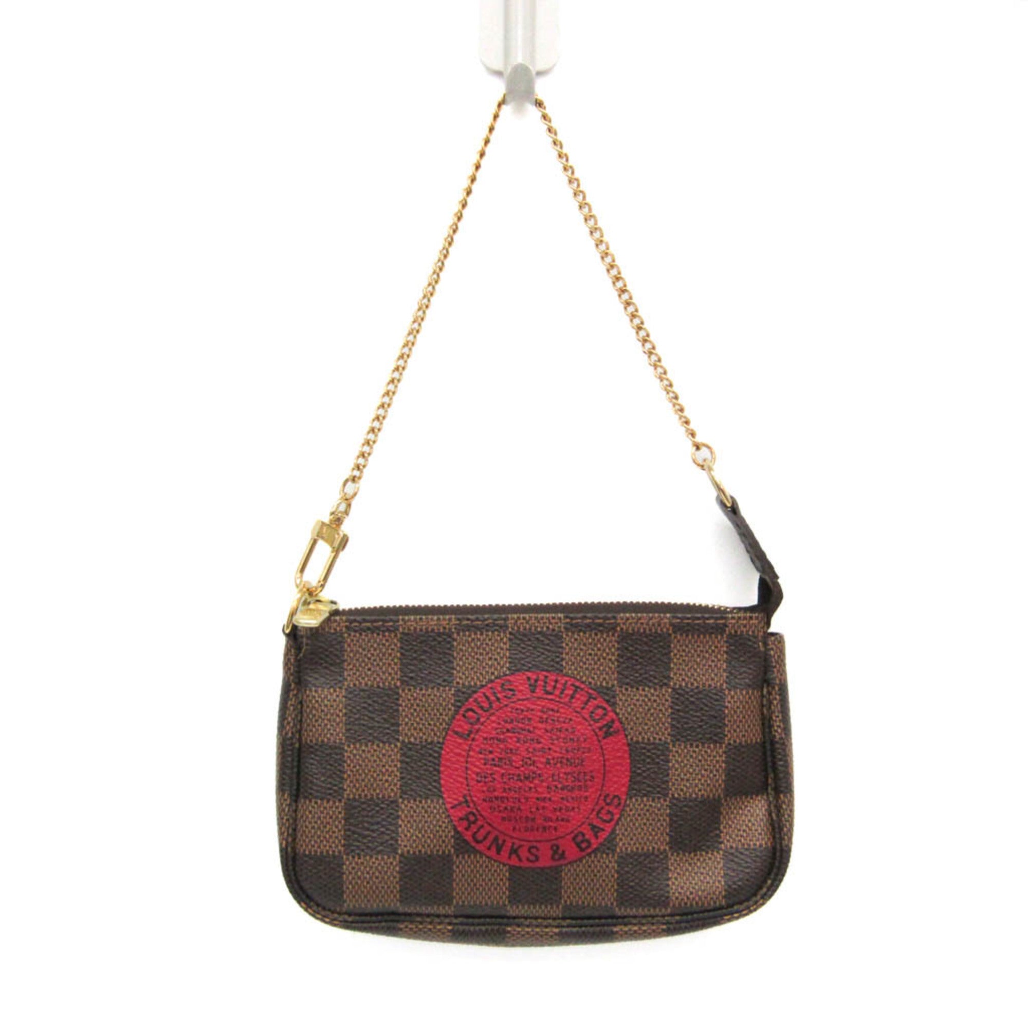 Louis Vuitton Damier Mini Pochette Accessoires T&B N58011 Women's Handbag Ebene — Like New