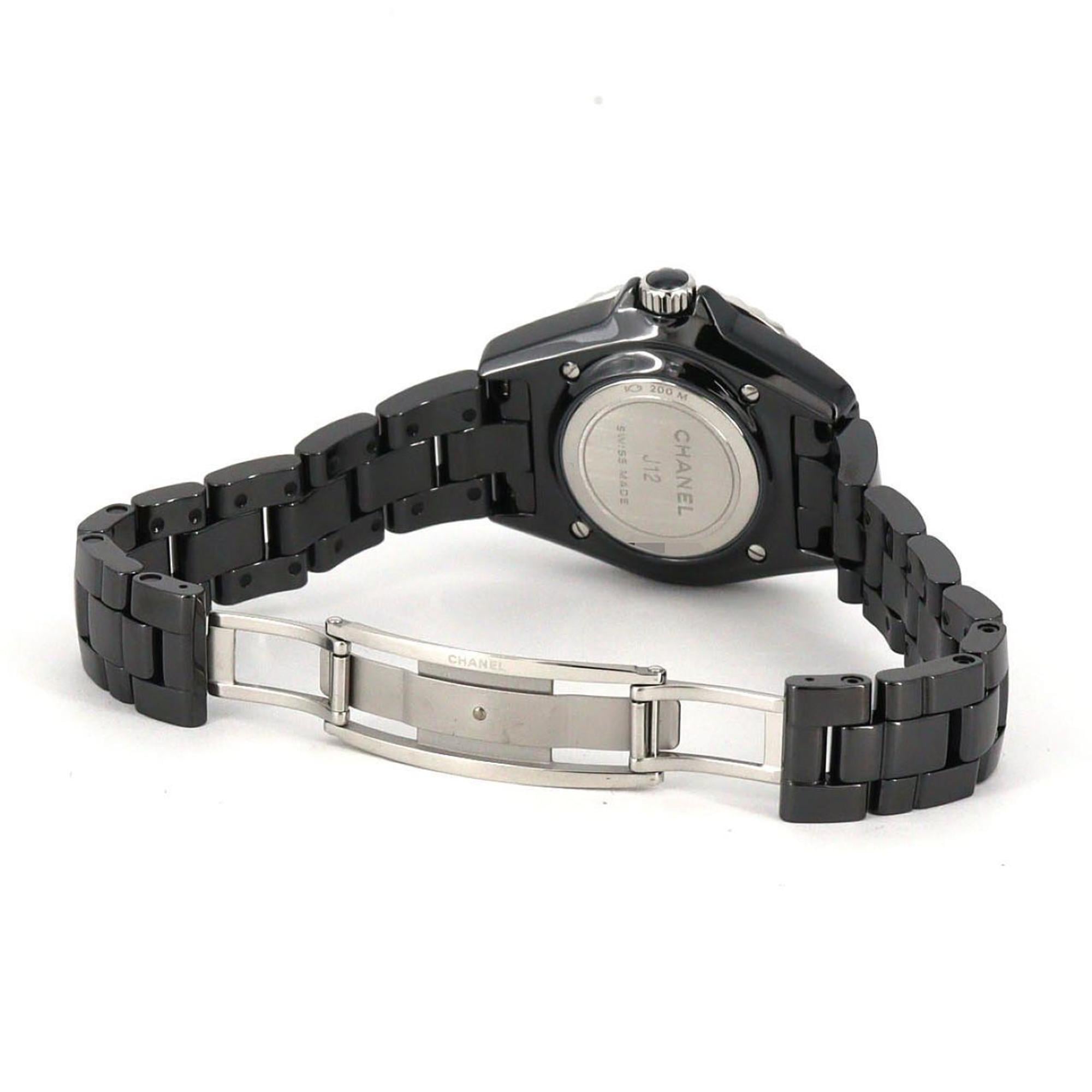 Chanel J12 Phantom 33mm Ceramic H6346 Quartz Watch — Very Good
