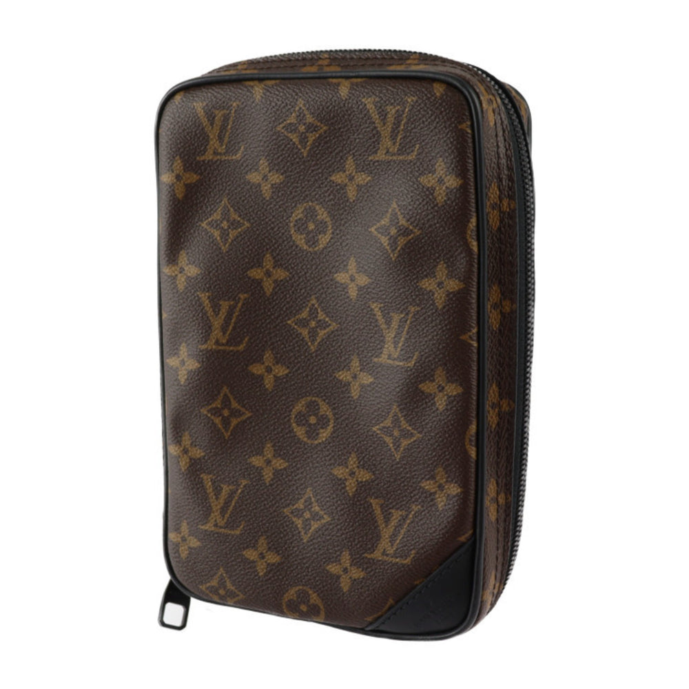 LOUIS VUITTON Solar Ray Utility Side Bag Shoulder M44477 Monogram Canvas Leather Brown Black Body Pouch Vuitton — Like New