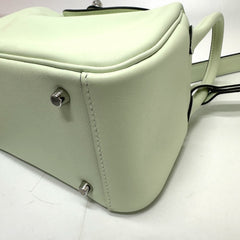 HERMES Lindy Shoulder Bag, Swift Leather, Women's, Veil Fizz, Light Green, G-231125-89 — New - Store Return