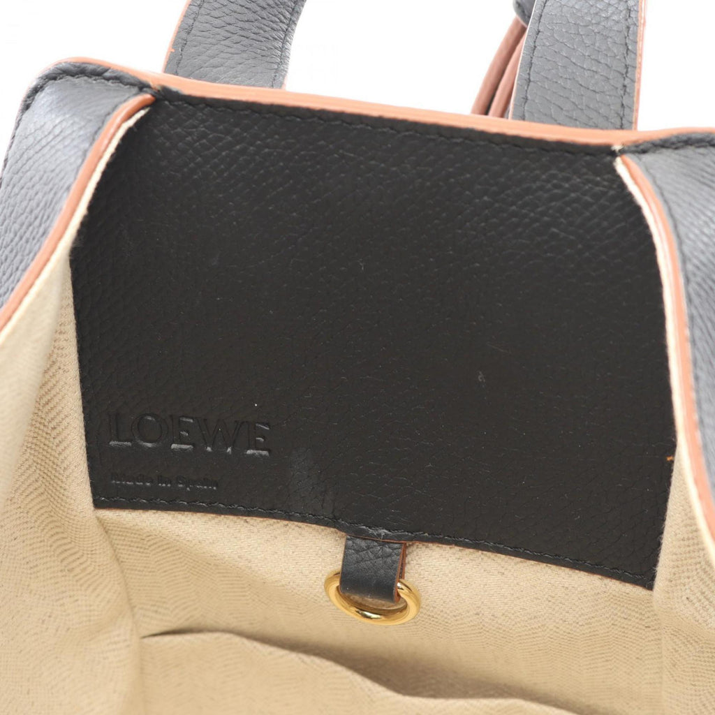 LOEWE Hammock Bag, Small Handbag, Leather, Women's, Black