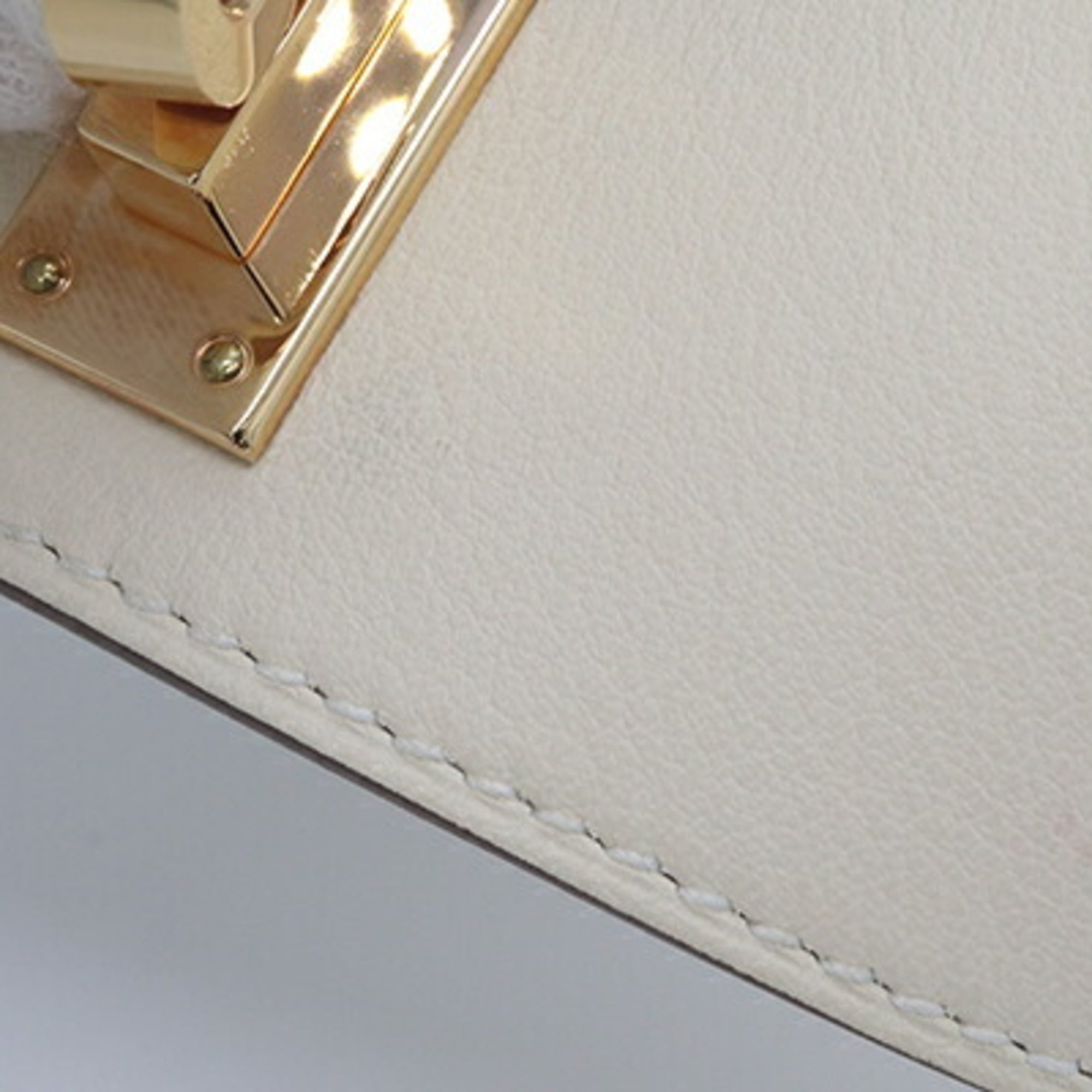 Hermes Kelly Twist Bracelet H011078 Nata Golden Yellow Veau Swift Leather □B Stamp 2023 Production Bangle Women's HERMES — Like New