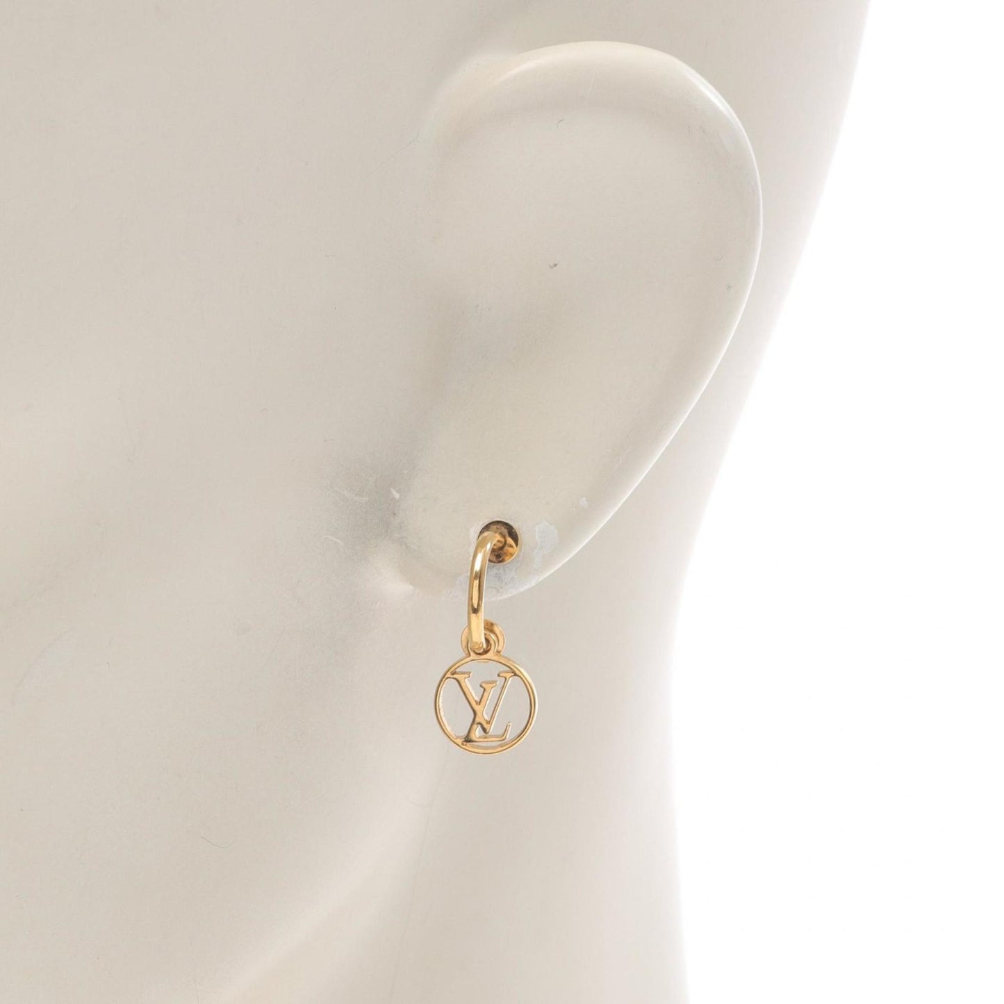 Louis Vuitton Boucle d'oreille Blooming Earrings, Gold Plated, Women's