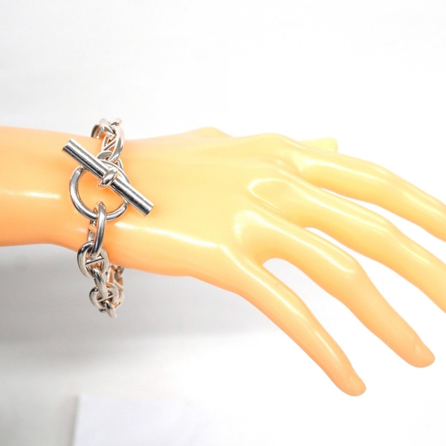 Hermes Hermès Chaine d'Ancre GM Bracelet, 15 links, 925 silver, for men and women