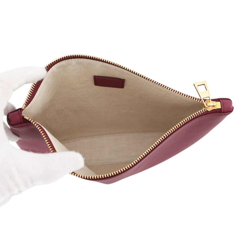 Loewe Clutch Bag Oblong Handbag Pouch Leather Q730C63X01 LOEWE — Like New