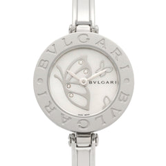Bulgari BVLGARI B-zero1 Butterfly Watch, Stainless Steel, Diamond, Women's, White/White Shell, BZ22S — Very Good