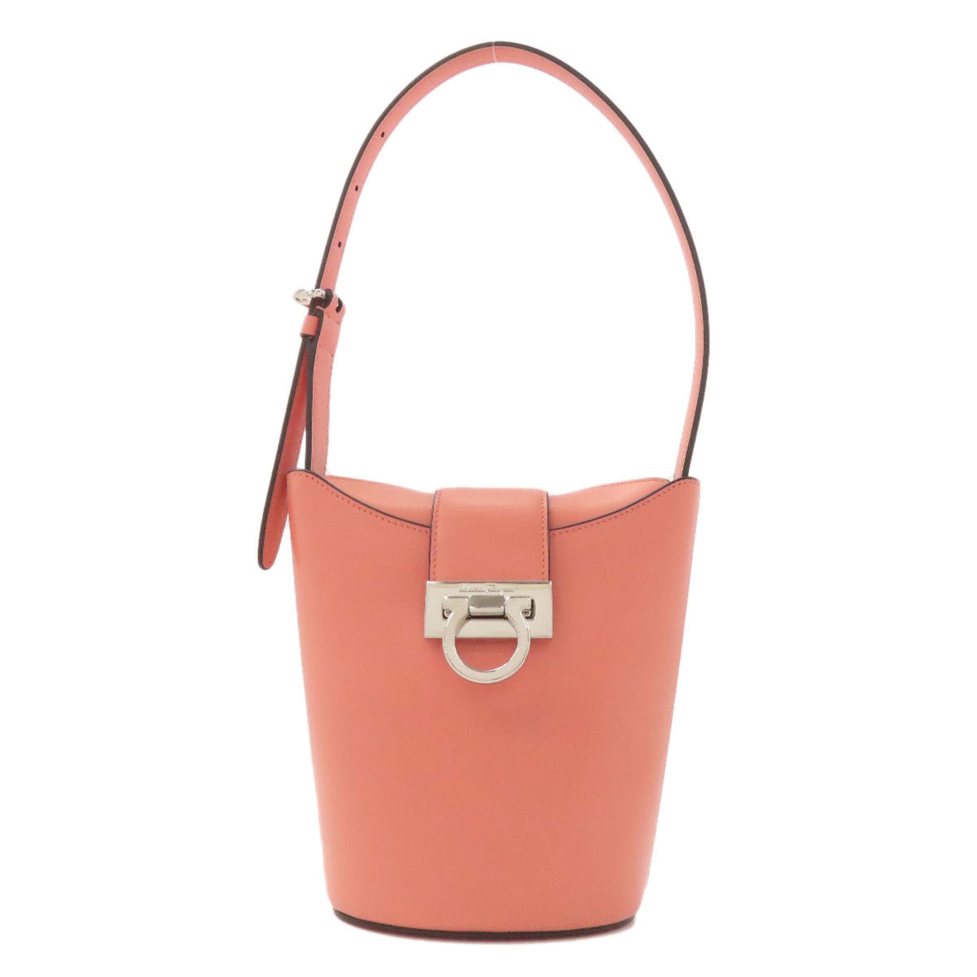 Salvatore Ferragamo Trifoglio Leather Handbag with Gancini Hardware for Women