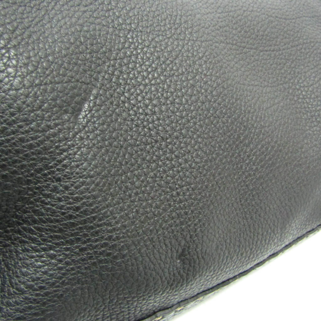 Fendi Selleria 8BT116 Women's Leather Messenger Bag,Shoulder Bag Black