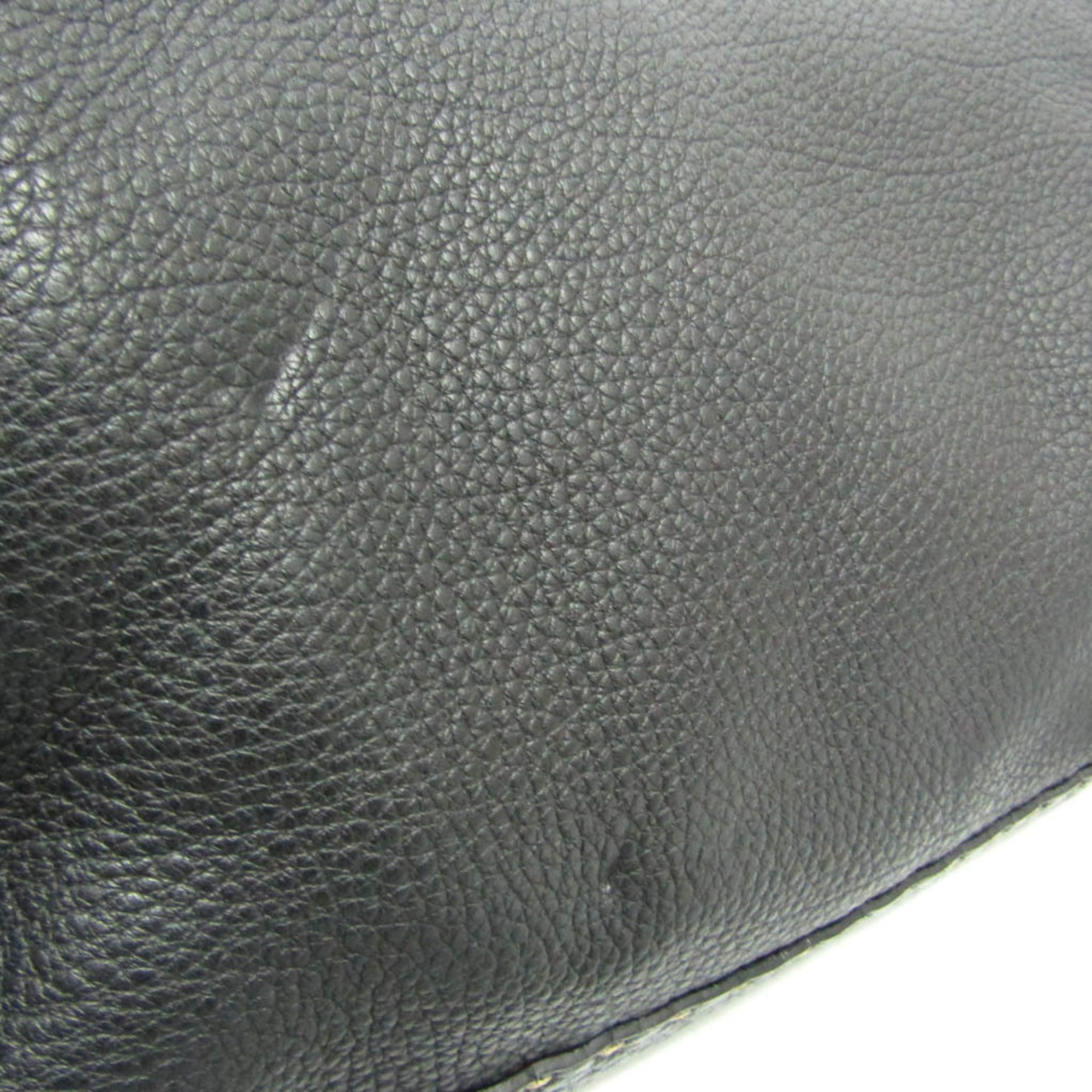 Fendi Selleria 8BT116 Women's Leather Messenger Bag,Shoulder Bag Black