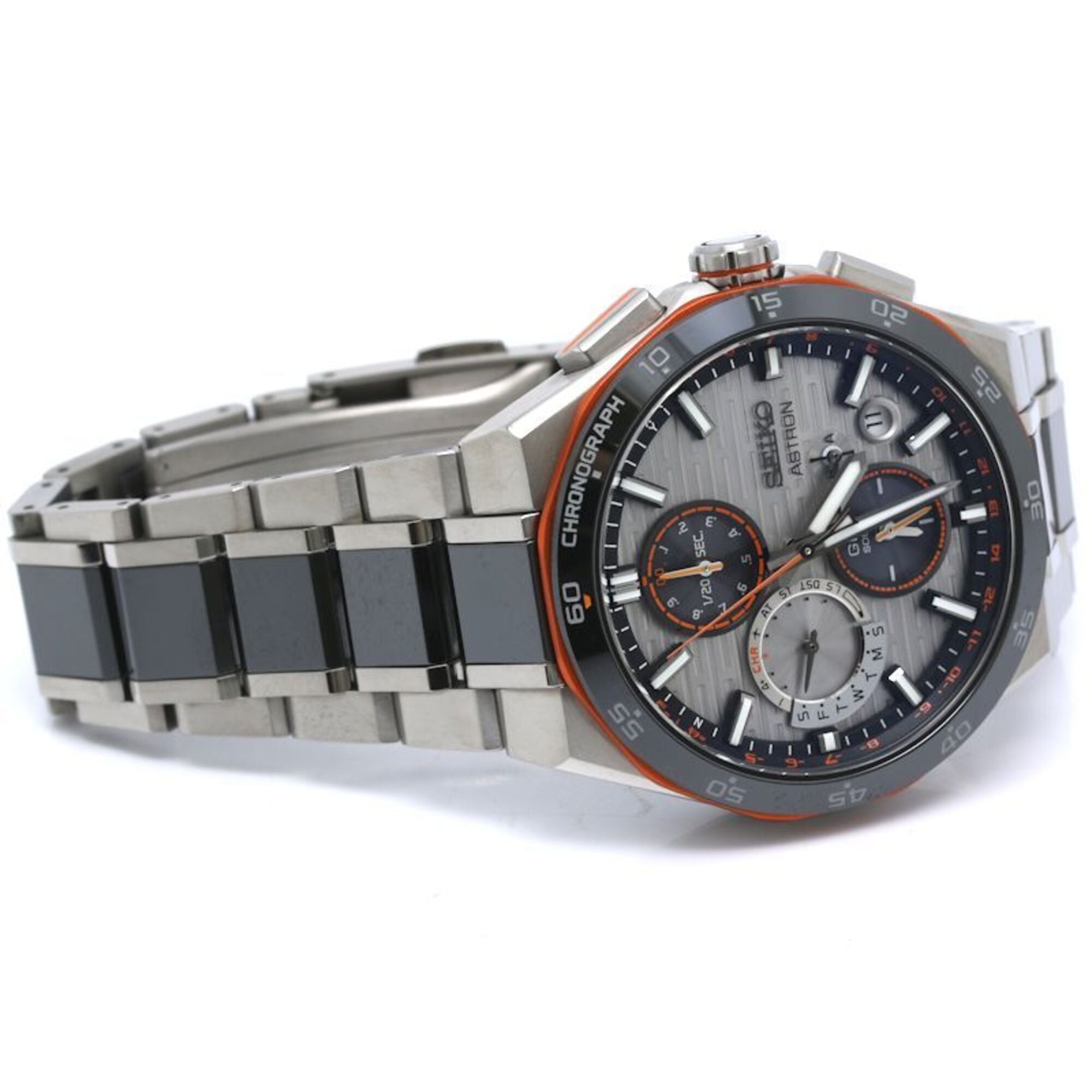 SEIKO Astron Nextar GPS Solar SBXC183 5X83-0AS0-1 (Limited Edition of 1200) Men's Watch, Ceramic x Titanium, 40534 — Good
