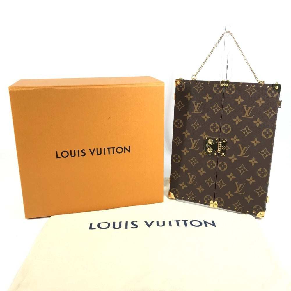 LOUIS VUITTON GI0554 Monogram Home Mirror Trunk Interior Tri-fold Canvas Men's Women's Brown — Like New