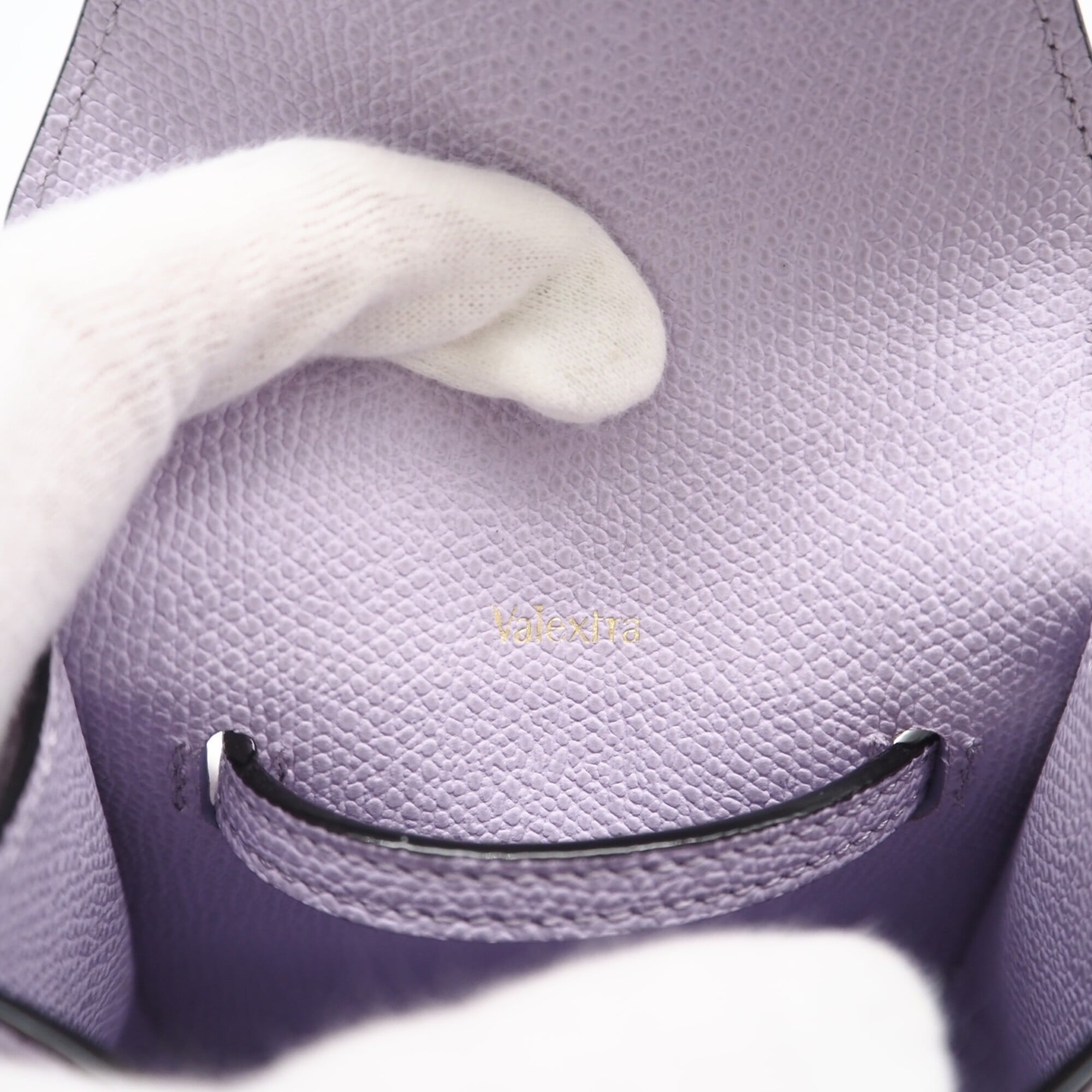 Valextra Iside Belt Mini Bag SGES0061028 Shoulder Purple Calf Leather Women's — New - Store Return