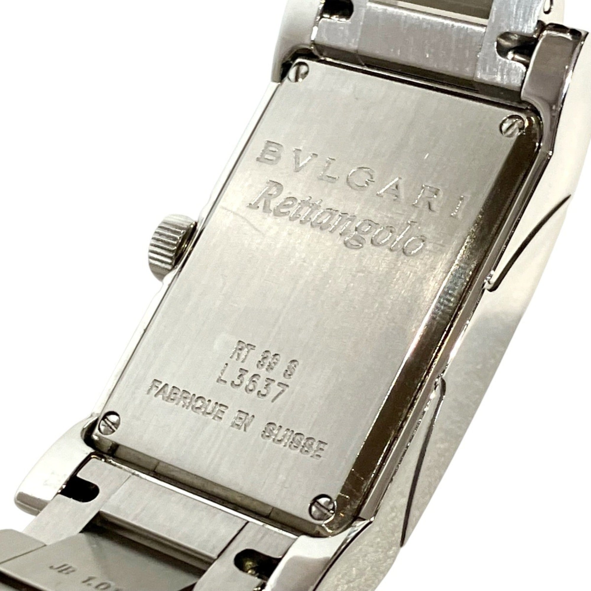 Bulgari BVLGARI watch, total weight 74g, stainless steel, quartz movement, white dial, RT39S — Good