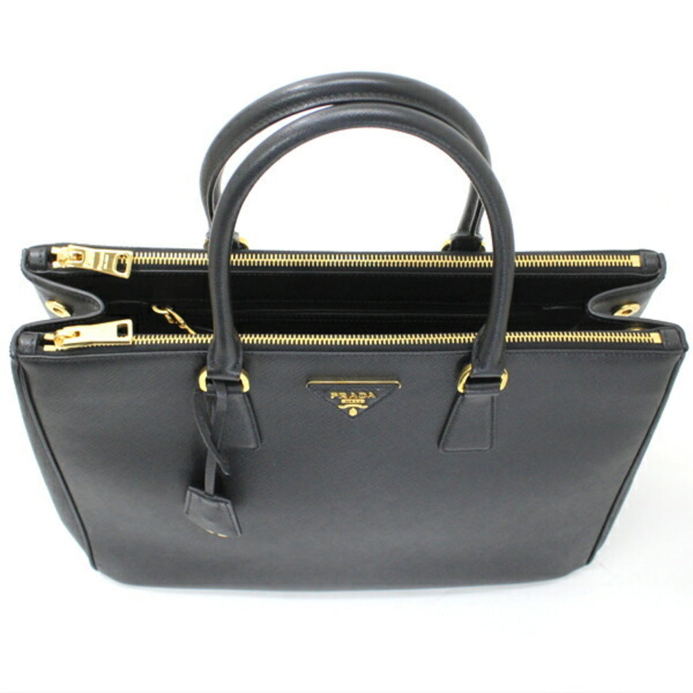 Prada Galleria handbag, tote bag, shoulder Saffiano leather, black, women's, 1BA786 NERO T5896 — New - Store Return