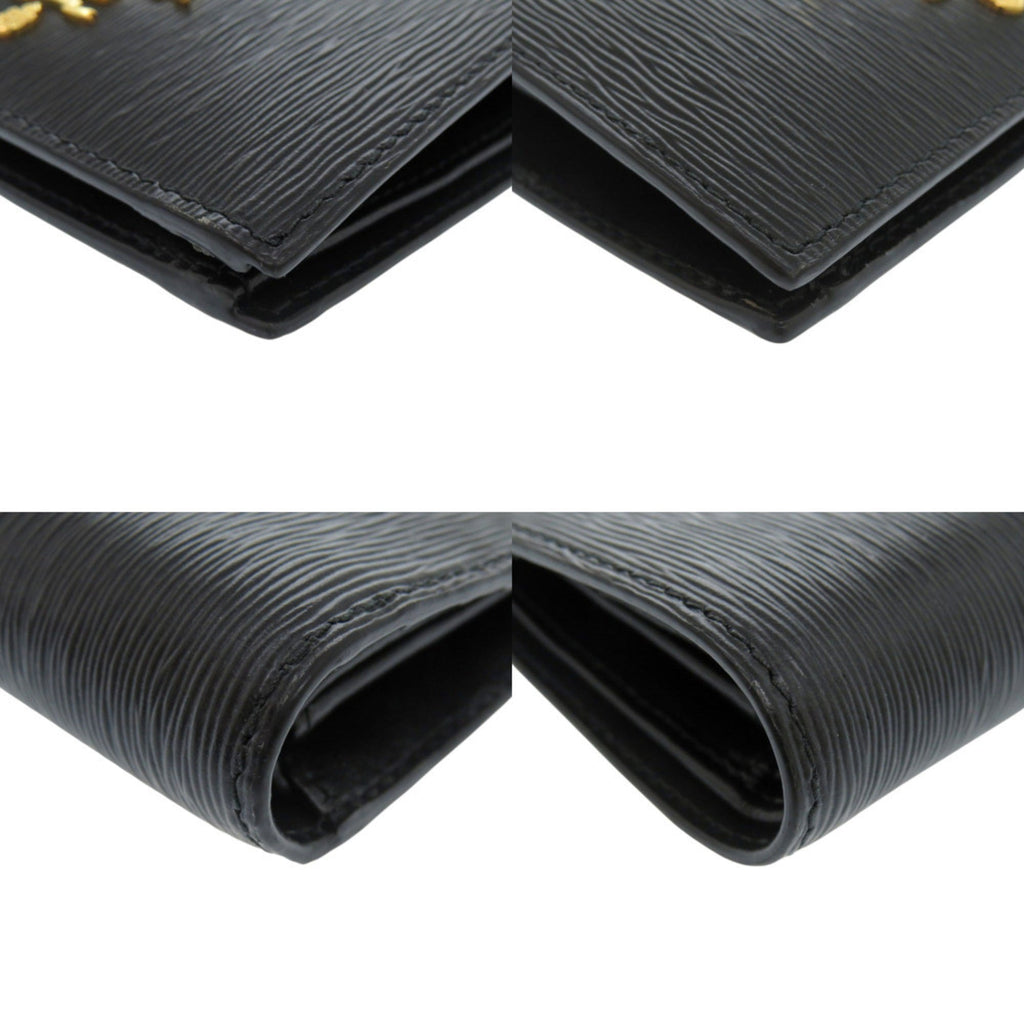 Like new Prada 1MV204 Vitello Move Leather Black Bifold Wallet 1081