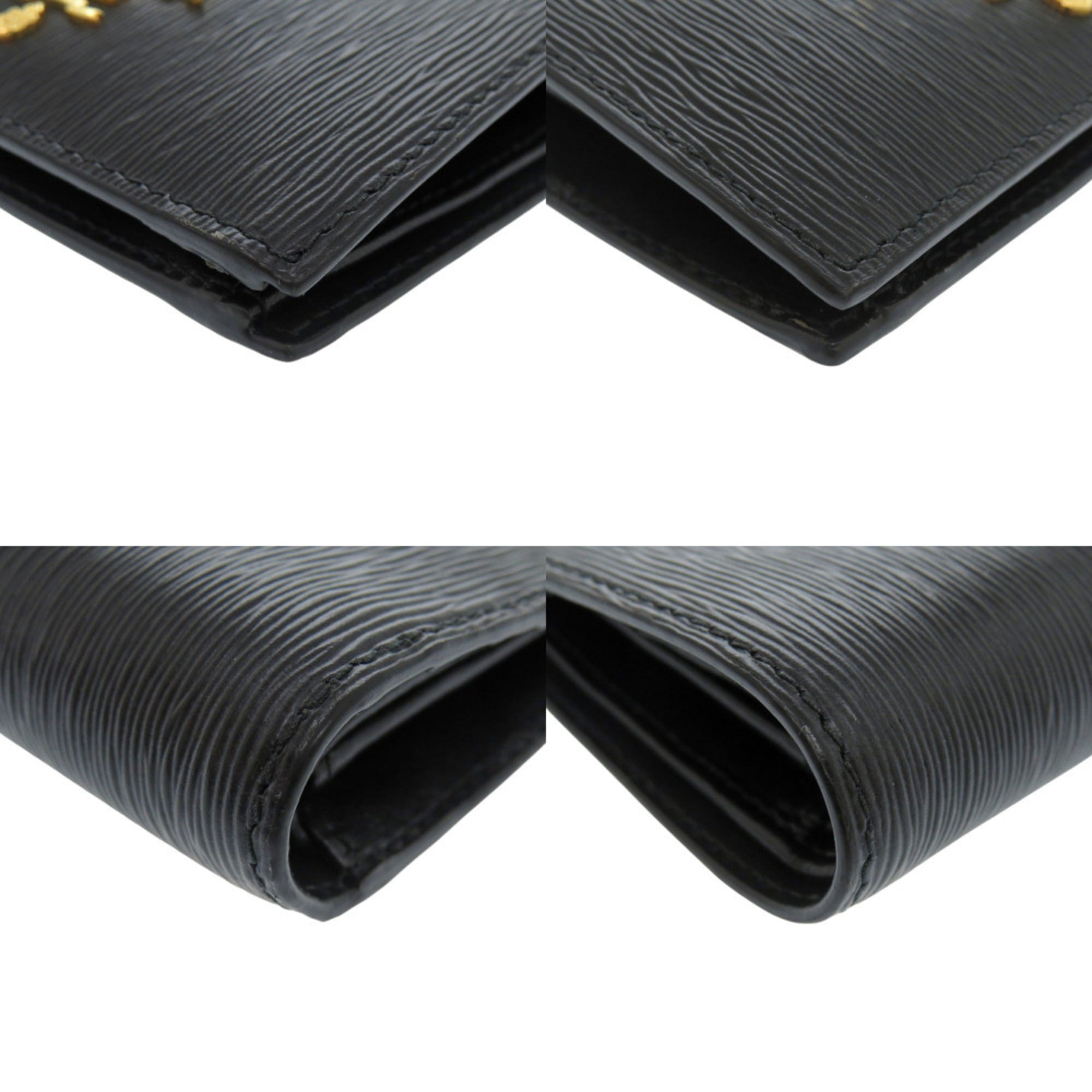 Like new Prada 1MV204 Vitello Move Leather Black Bifold Wallet 1081