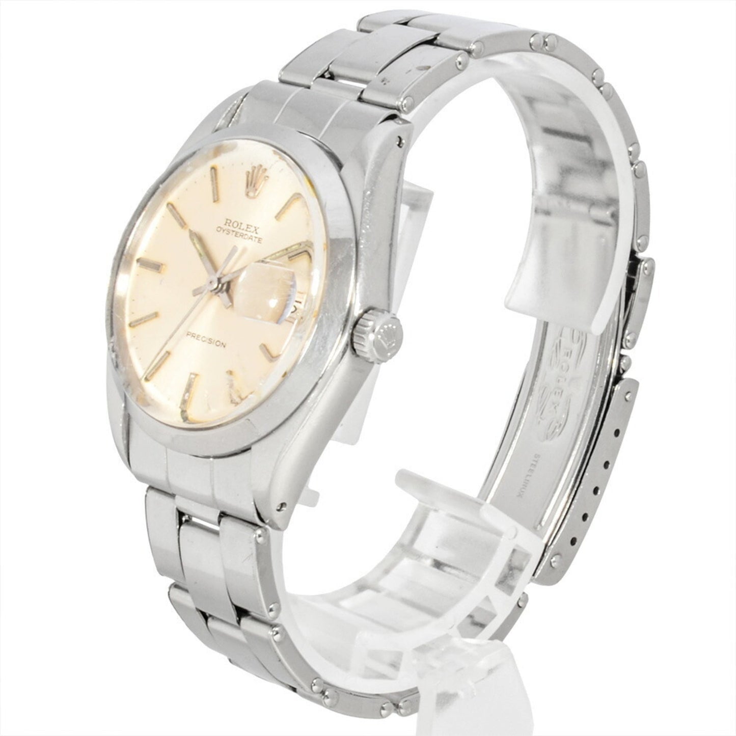 Rolex ROLEX 6694 Oysterdate Precision 22***** (circa 1967) Hand-wound Silver Dial Women's Watch